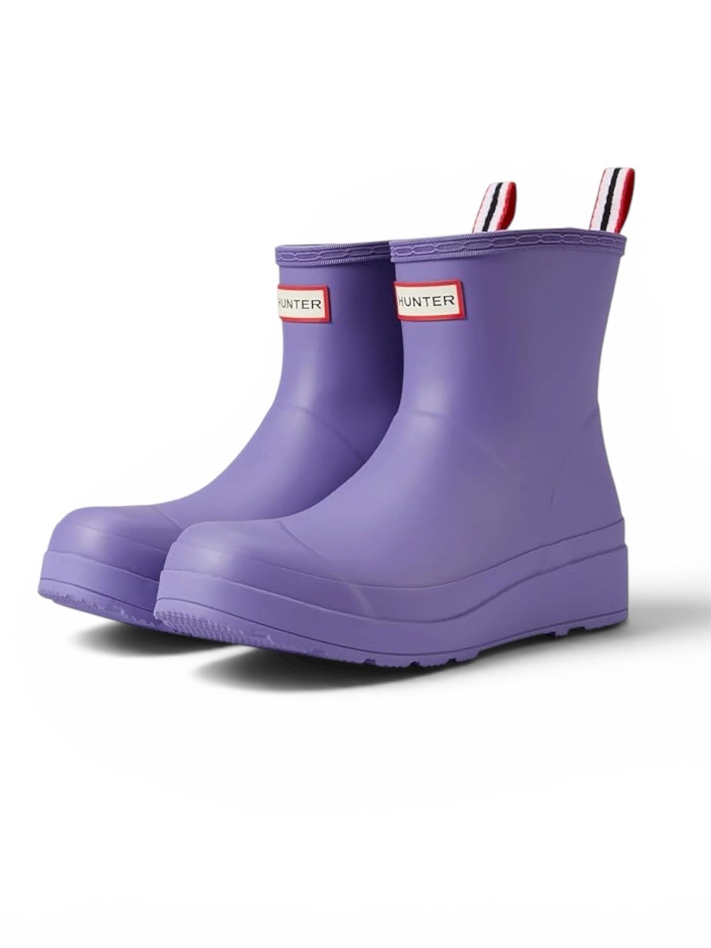 Hunter Original Play Short Rain Boots Waterproof Shoes Preppy Lavender Purple 8